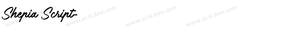Shepia Script字体转换